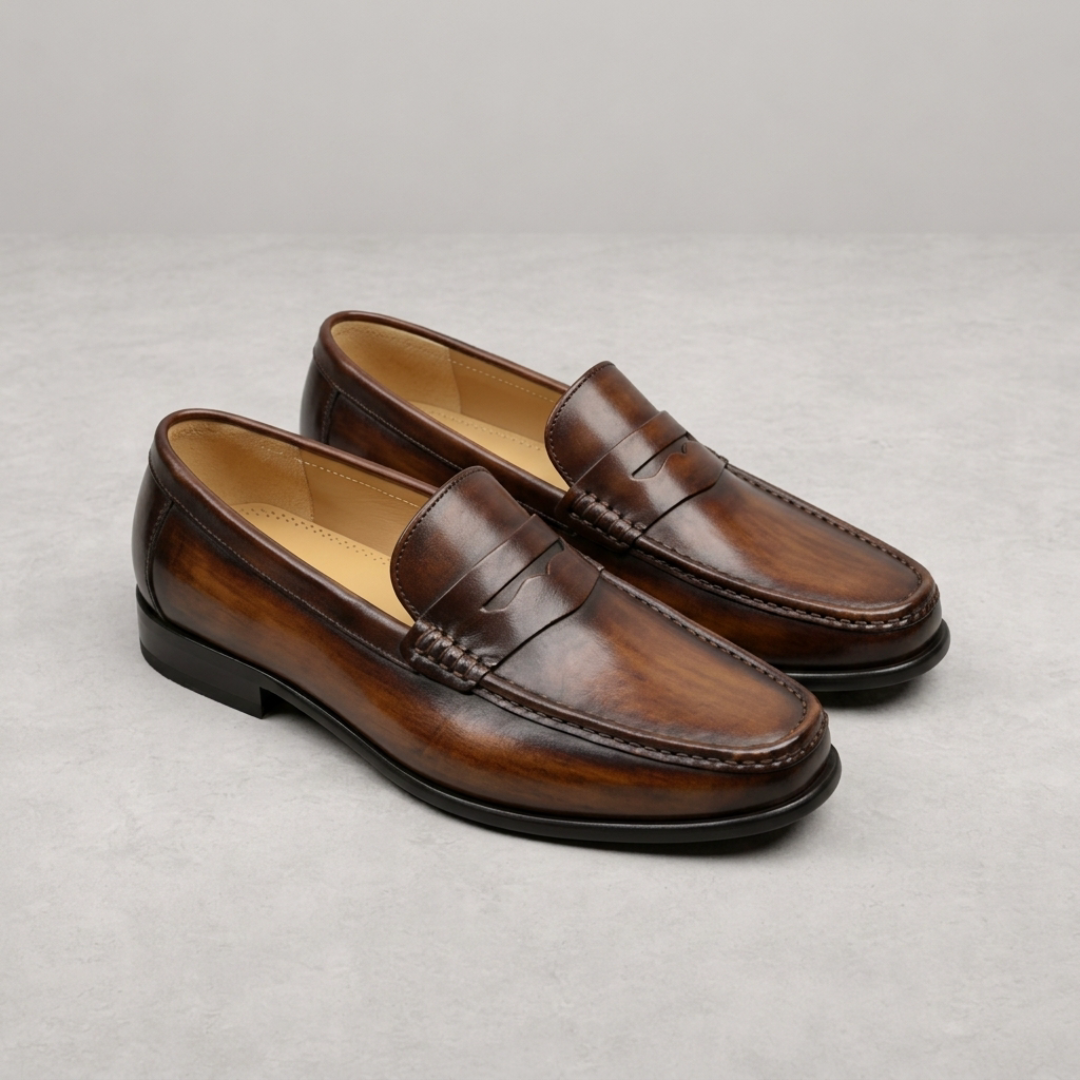 Preston – Hand-finished penny loafers for timeless sophistication