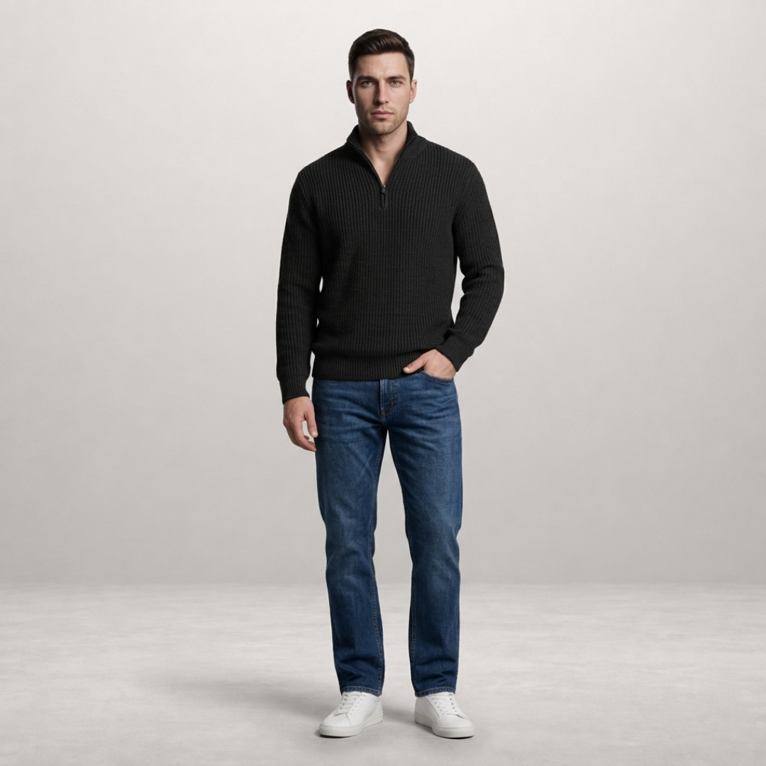 Weston – Refined half-zip knit for everyday comfort