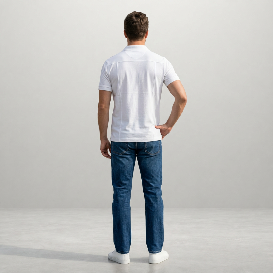 Matteo – Modern notch-neck T-shirt for effortless everyday style