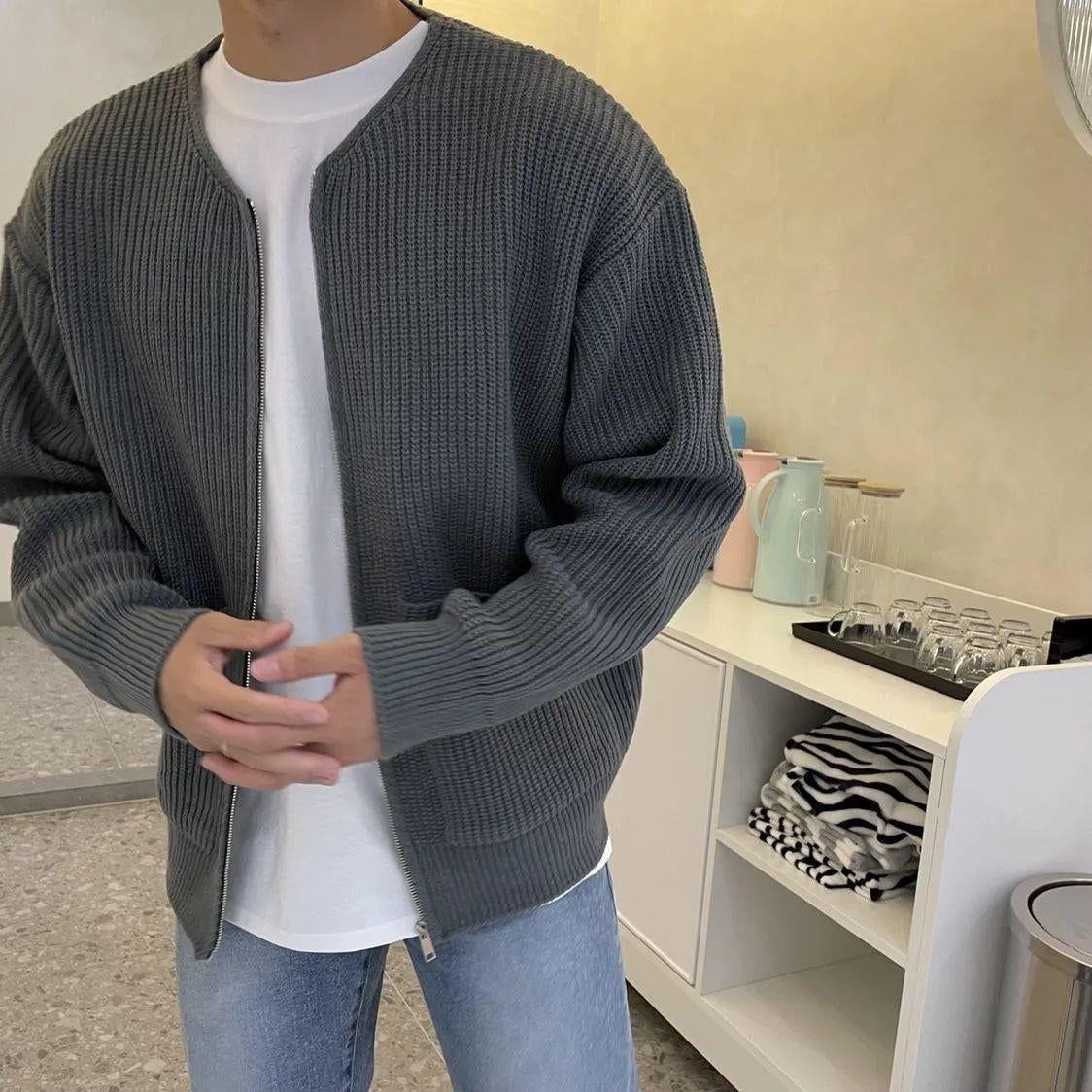 Drune | Up Vest Long Sleeves Knitted Vest Men's Knitwear 6