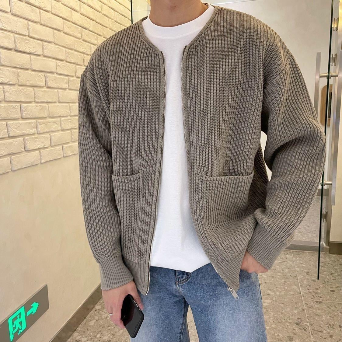 Drune | Up Vest Long Sleeves Knitted Vest Men's Knitwear 7