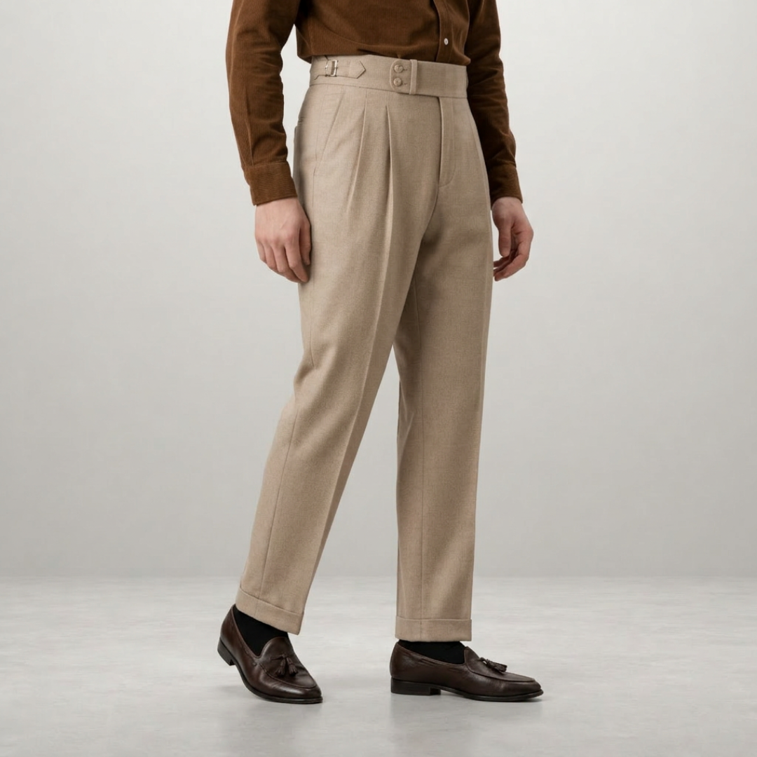 Nolan – High-waisted tailored trousers with effortless contemporary elegance