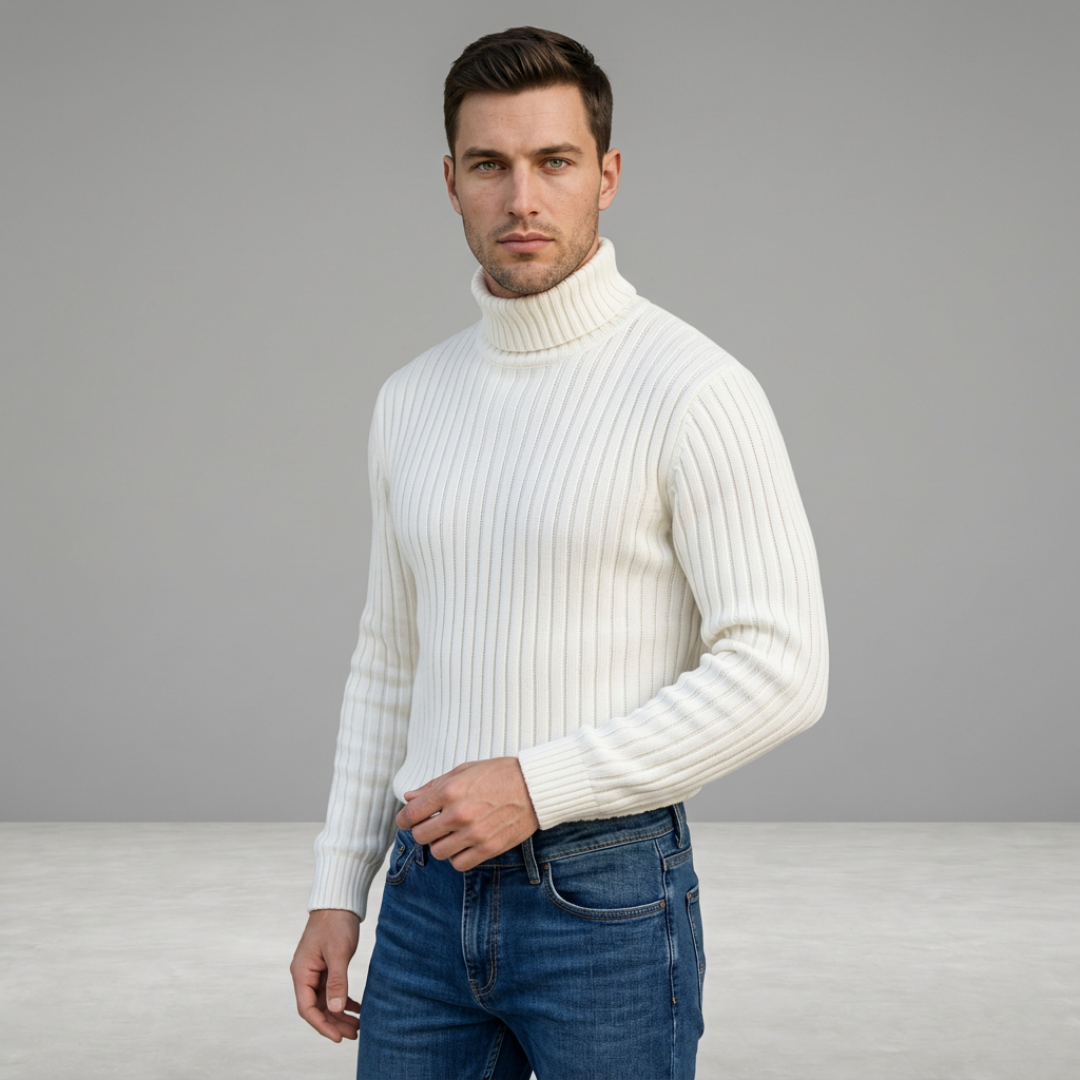 Everett – Refined ribbed turtleneck for everyday style