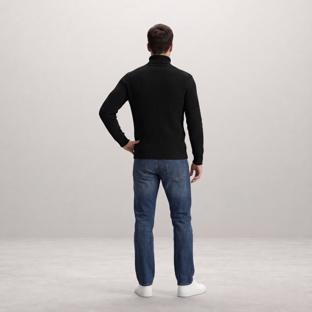 Everett – Refined ribbed turtleneck for everyday style