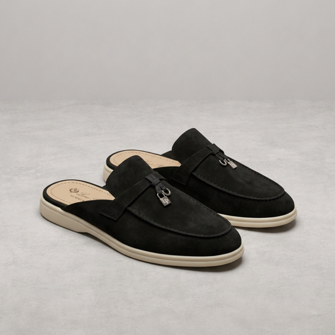 Mason – Premium suede mule loafers with effortless summer comfort