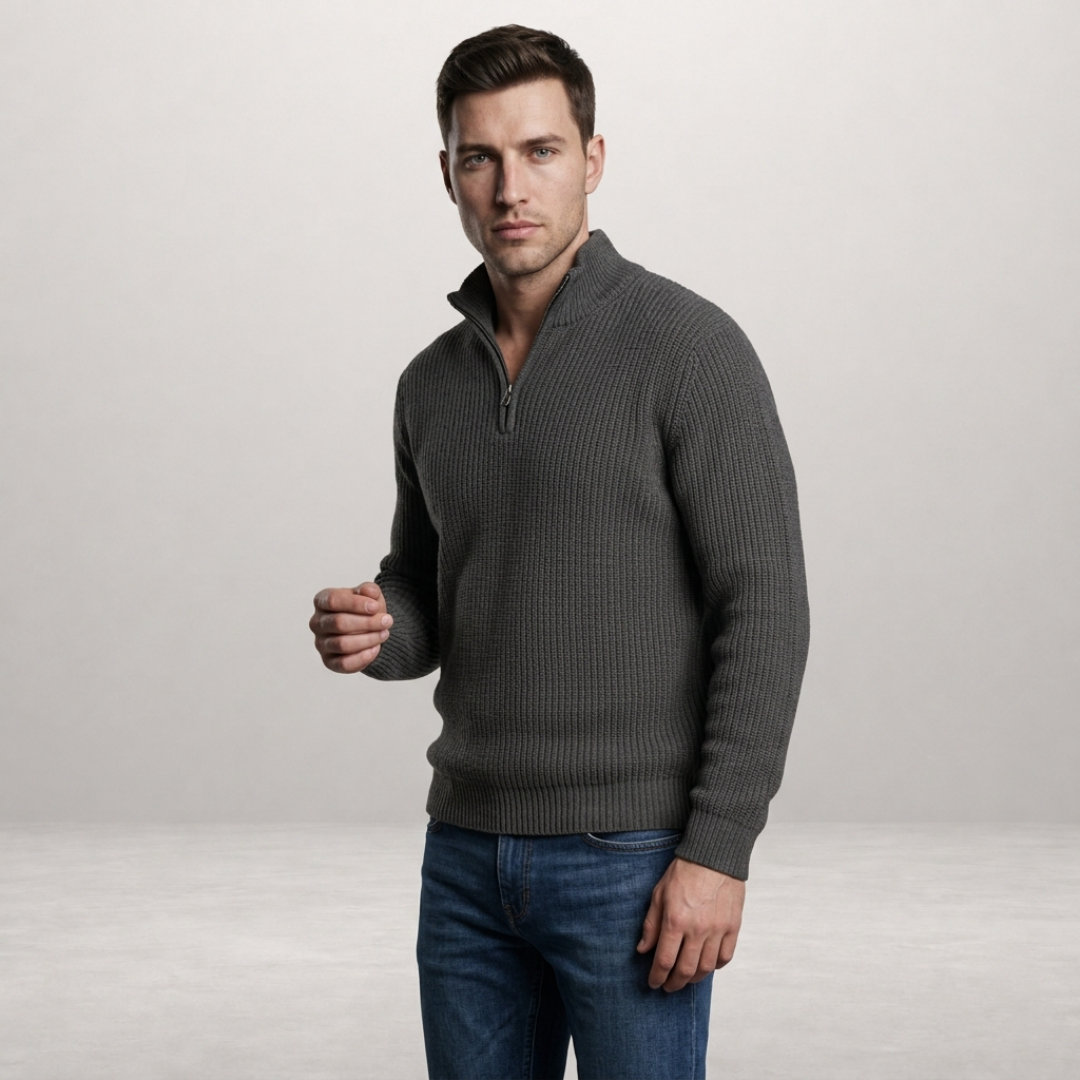Weston – Refined half-zip knit for everyday comfort