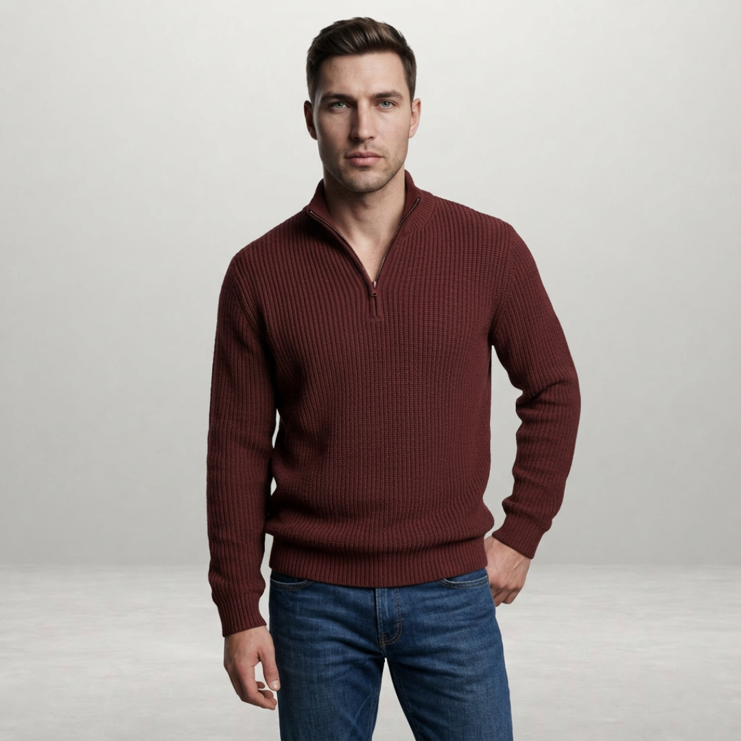 Weston – Refined half-zip knit for everyday comfort