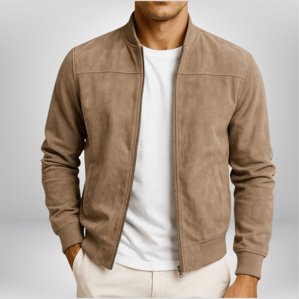 Vesper | Leather Bomber Jacket Women Modern Fit Elegant Genuine Leather 0