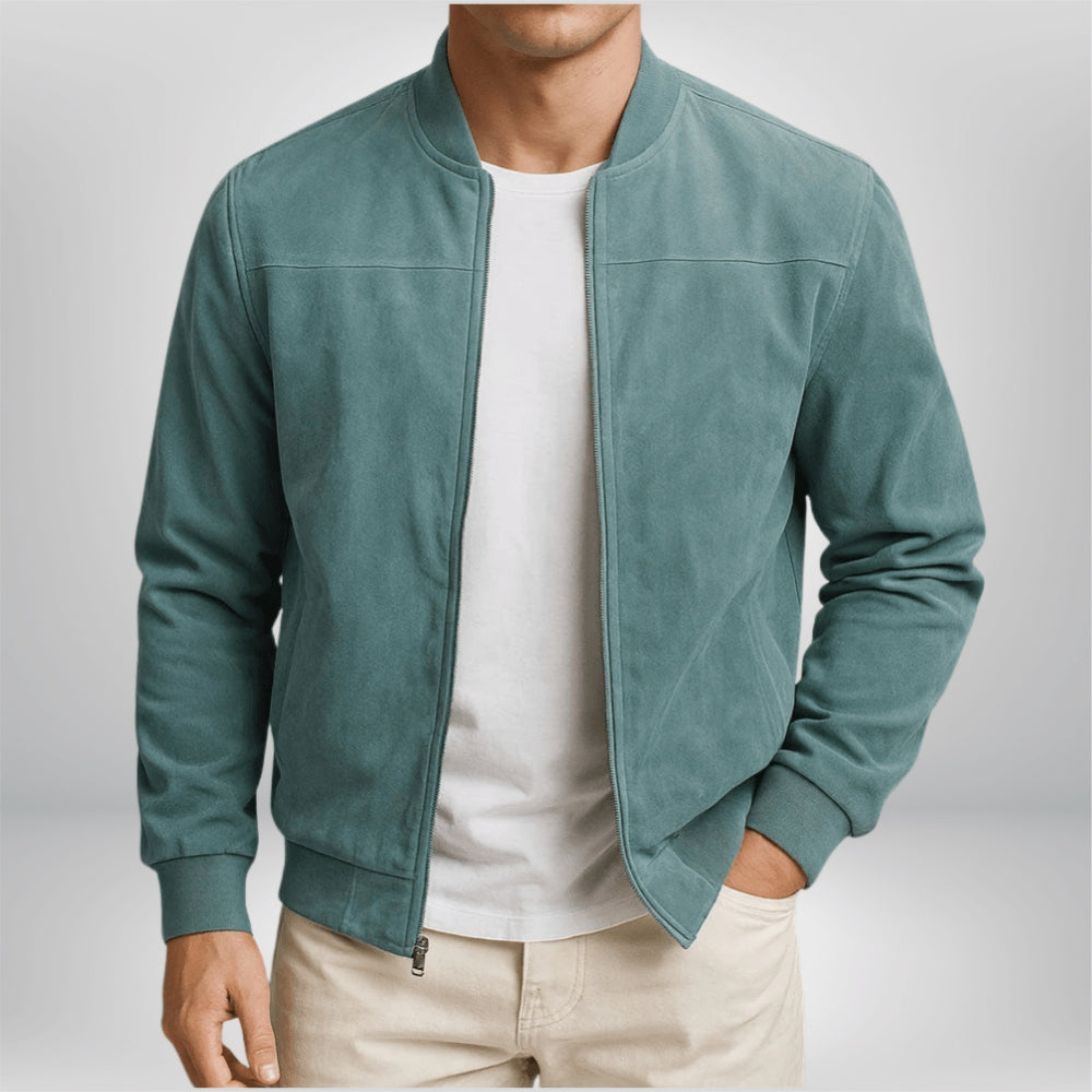 Vesper | Leather Bomber Jacket Women Modern Fit Elegant Genuine Leather 3